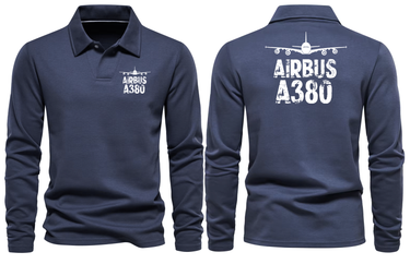 AIRBUS A380 LONG SLEEVE POLO